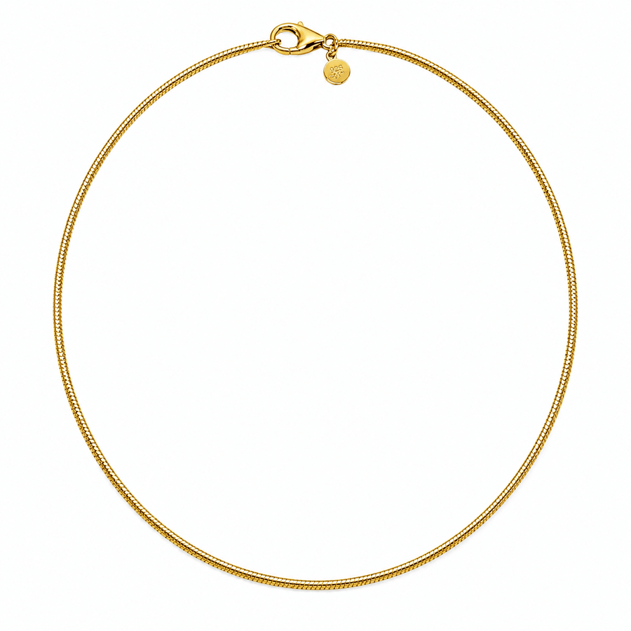 Feine vergoldete Schlangenkette - Atelier Tibet