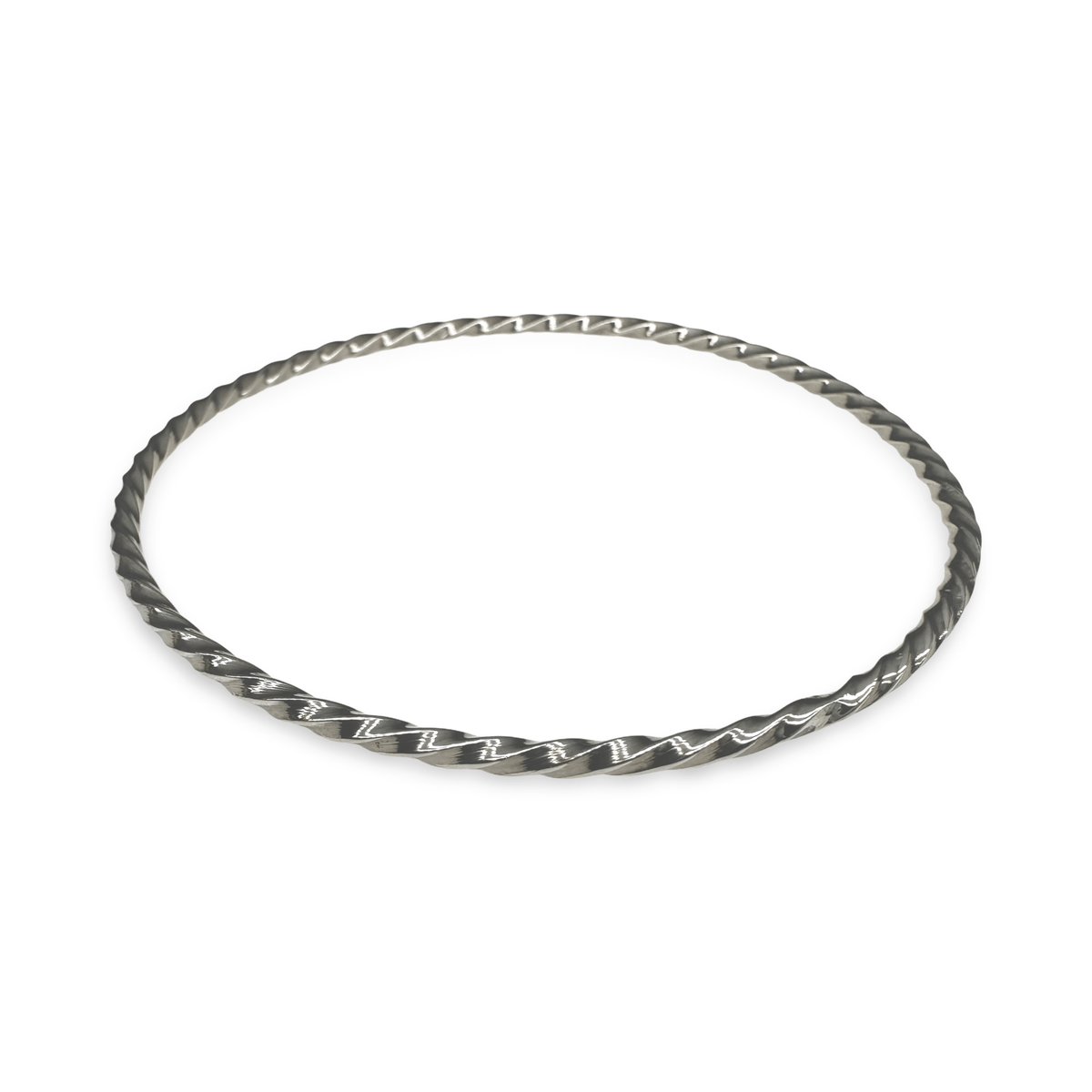Feiner, gedrehter Silber - Armreif - Atelier Tibet