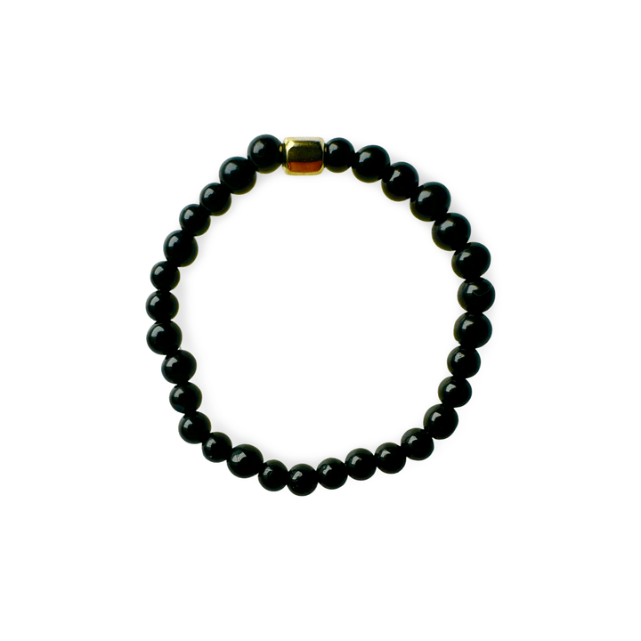 Feiner Onyx Perlen Fingerring - Atelier Tibet