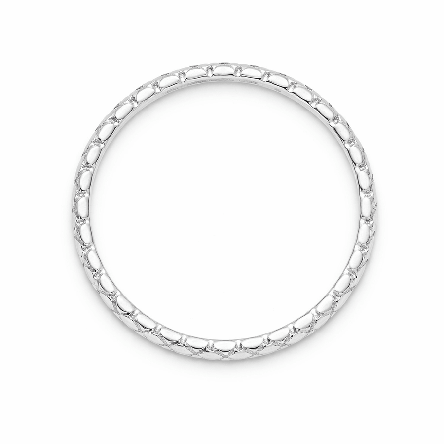 Feiner Silber - Ring mit Wabenmuster - Atelier Tibet