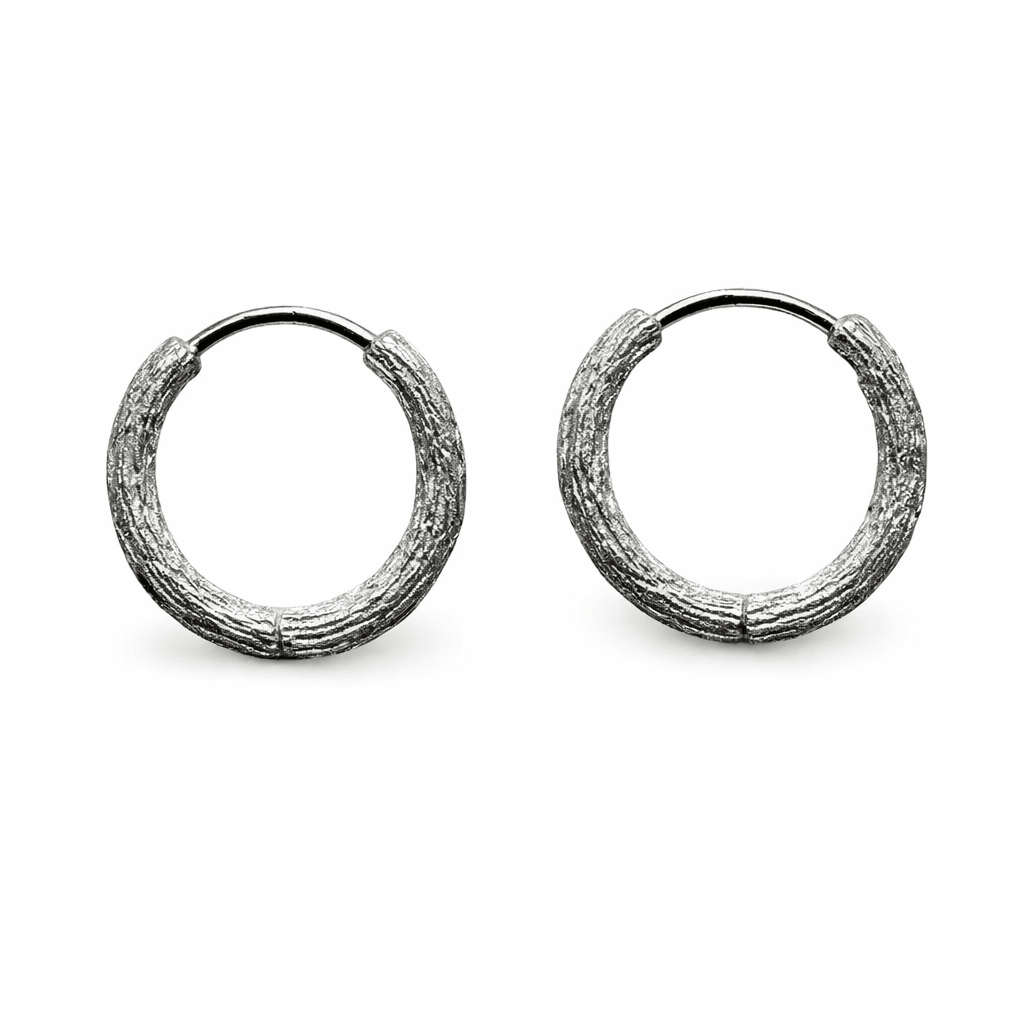 Filigrane Kreolen aus Silber - Atelier Tibet