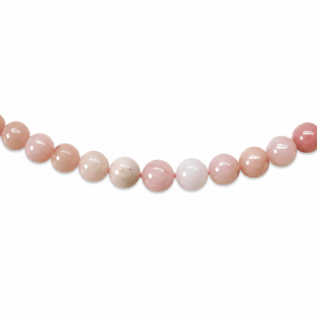 Frühlingshafte Pinkopal-Kette - Atelier Tibet