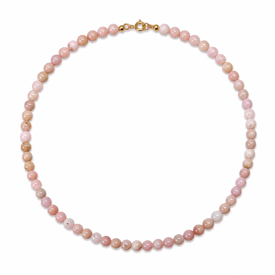 Frühlingshafte Pinkopal-Kette - Atelier Tibet