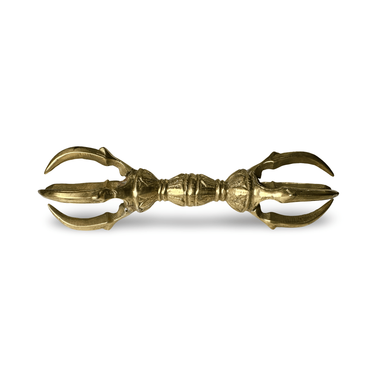 Fünfzackige Dorje / Vajra aus Bronze (14 cm) - Atelier Tibet