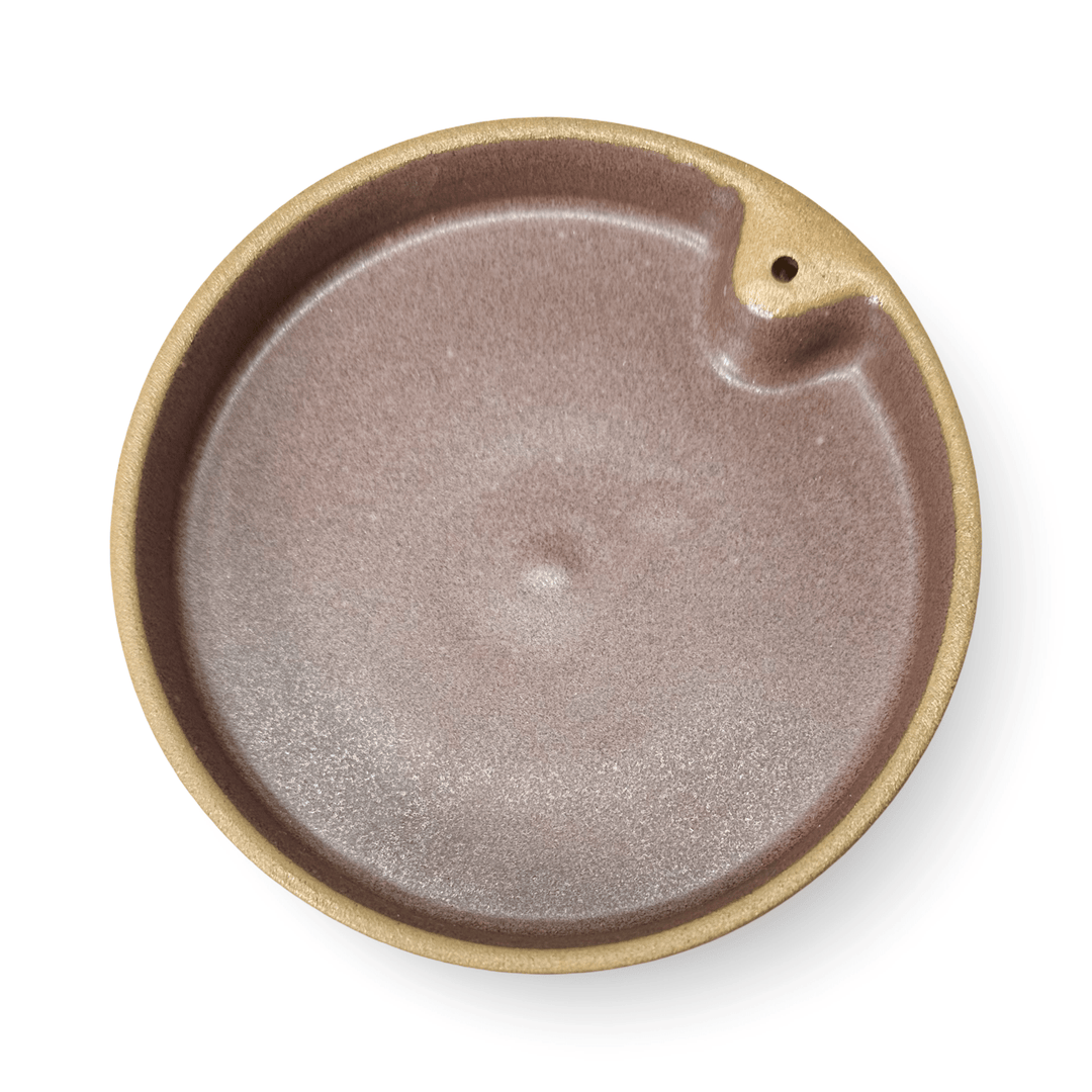 Funktionale, moderne Räucherstäbchen - Sockel aus gebranntem Ton - Atelier Tibet