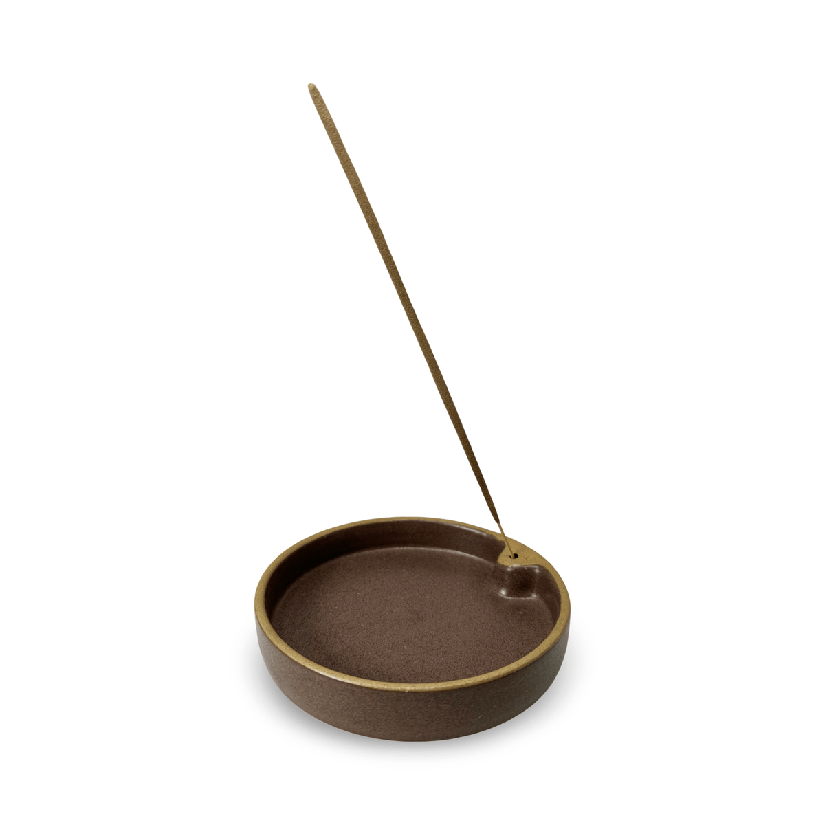 Funktionale, moderne Räucherstäbchen - Sockel aus gebranntem Ton - Atelier Tibet