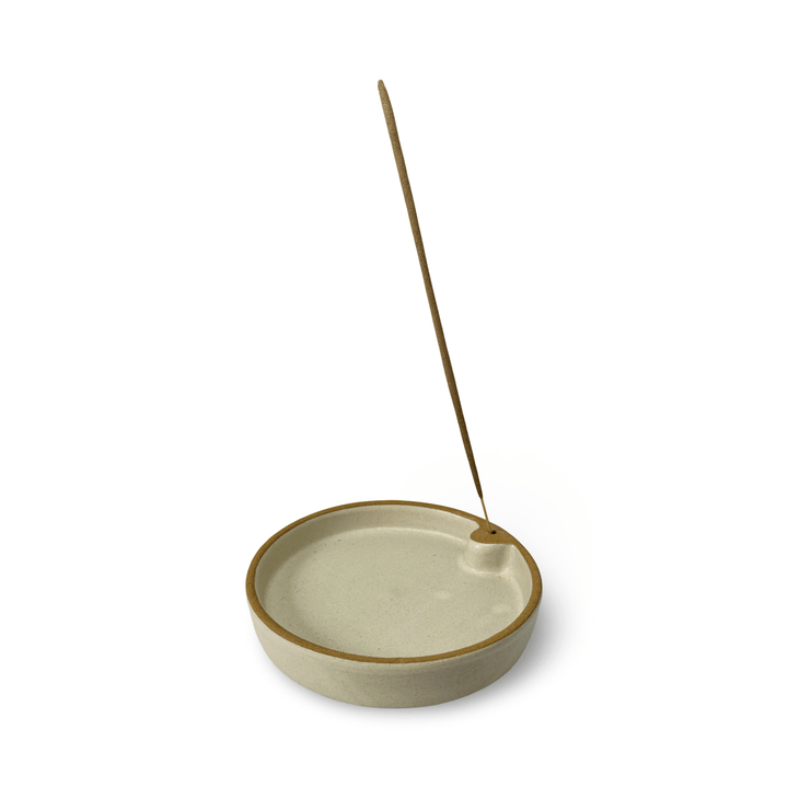 Funktionale, moderne Räucherstäbchen - Sockel aus gebranntem Ton - Atelier Tibet