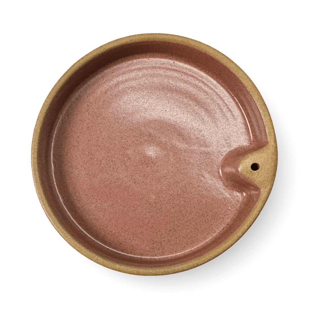 Funktionale, moderne Räucherstäbchen - Sockel aus gebranntem Ton - Atelier Tibet