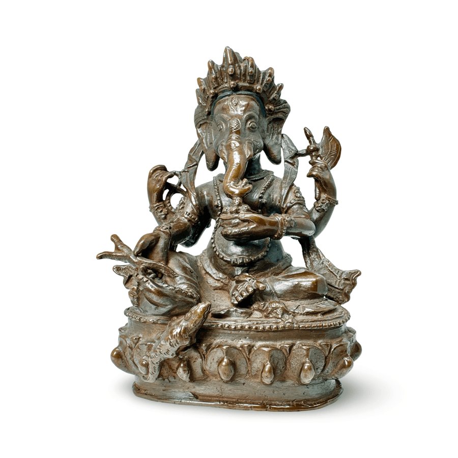 Gansha - Statue aus oxidiertem Kupfer - Atelier Tibet