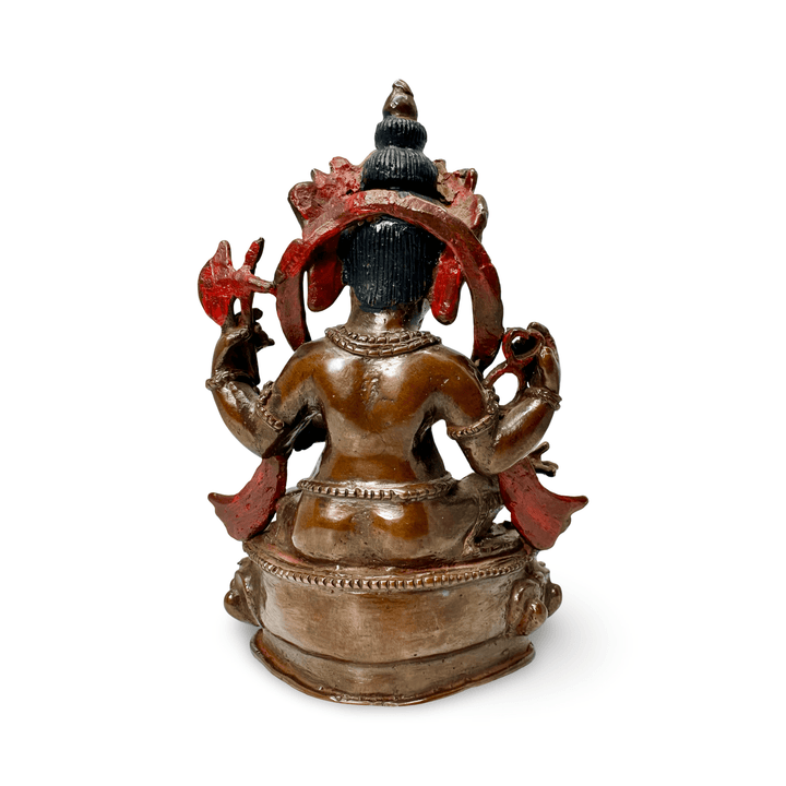 Gansha - Statue aus oxidiertem Kupfer - Atelier Tibet