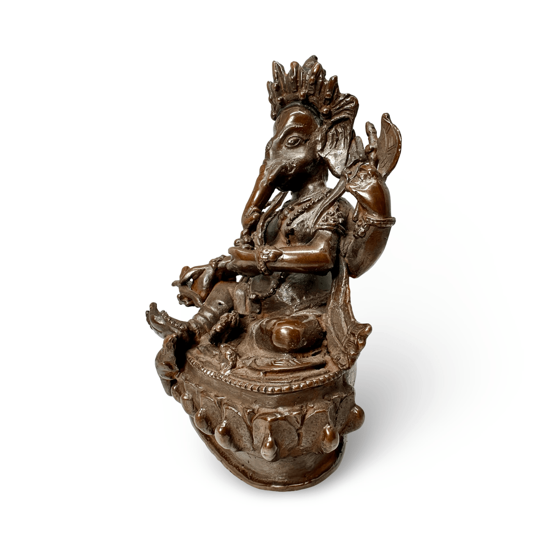 Gansha - Statue aus oxidiertem Kupfer - Atelier Tibet