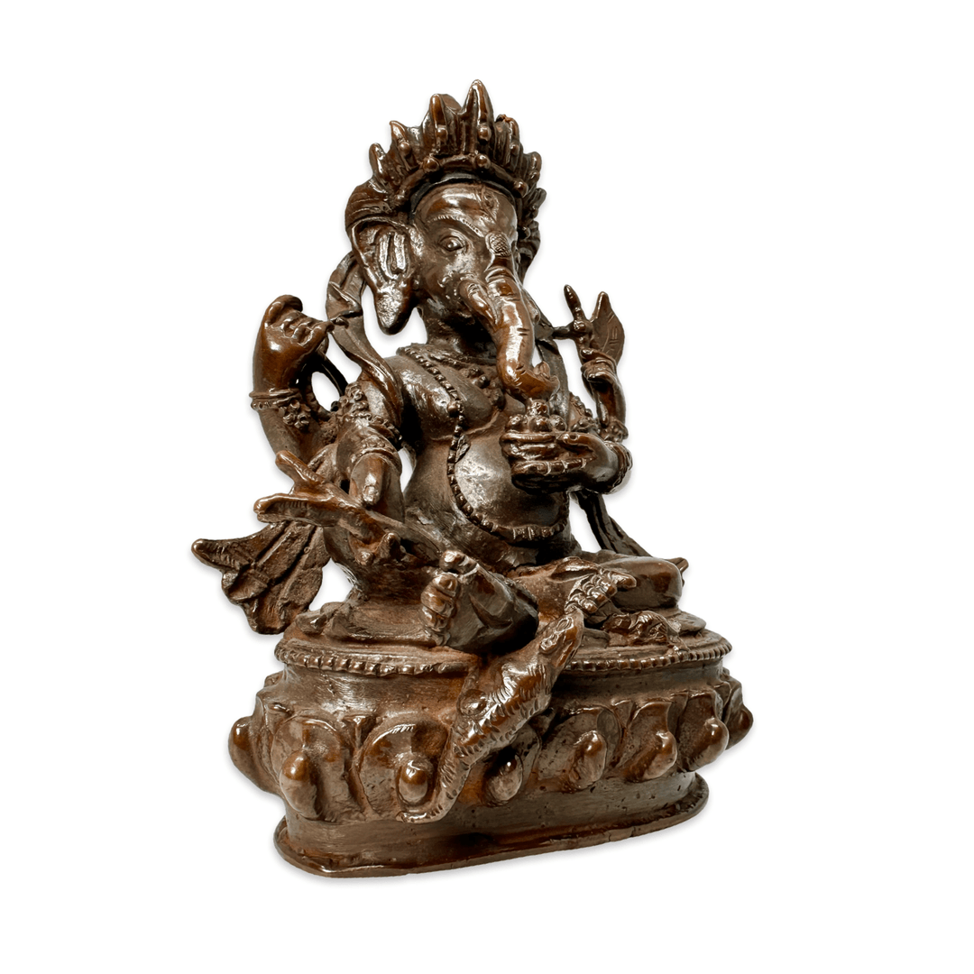Gansha - Statue aus oxidiertem Kupfer - Atelier Tibet