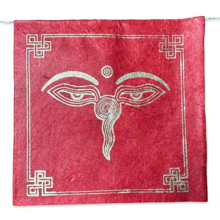 Gebetsfahnen Buddha Augen – Loktapapier, Nepal - Atelier Tibet