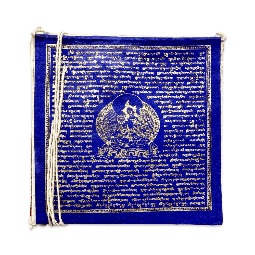 Gebetsfahnen Grüne Tara – Loktapapier, Nepal - Atelier Tibet