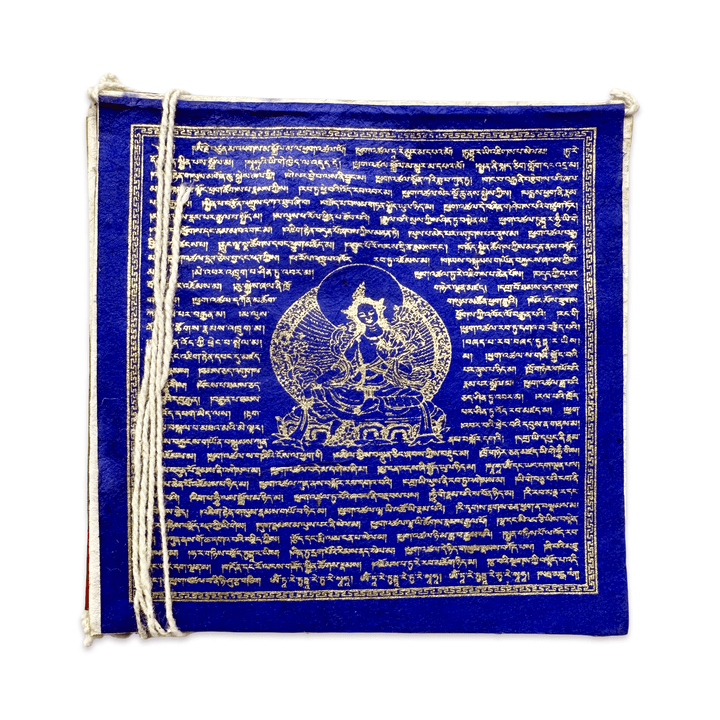 Gebetsfahnen Grüne Tara – Loktapapier, Nepal - Atelier Tibet