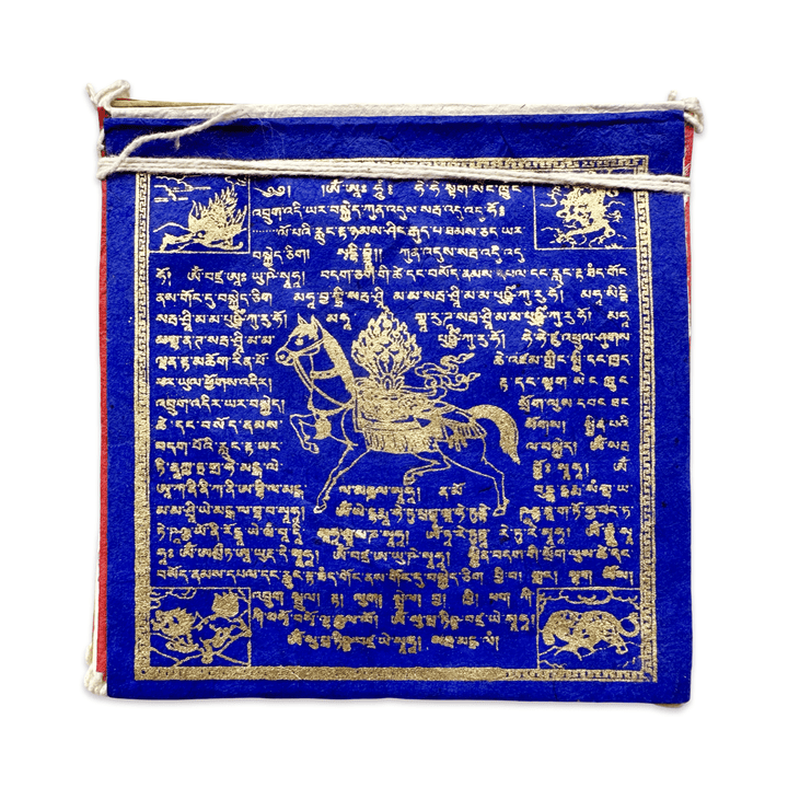 Gebetsfahnen Windpferd (Lungta) – Loktapapier, Nepal - Atelier Tibet