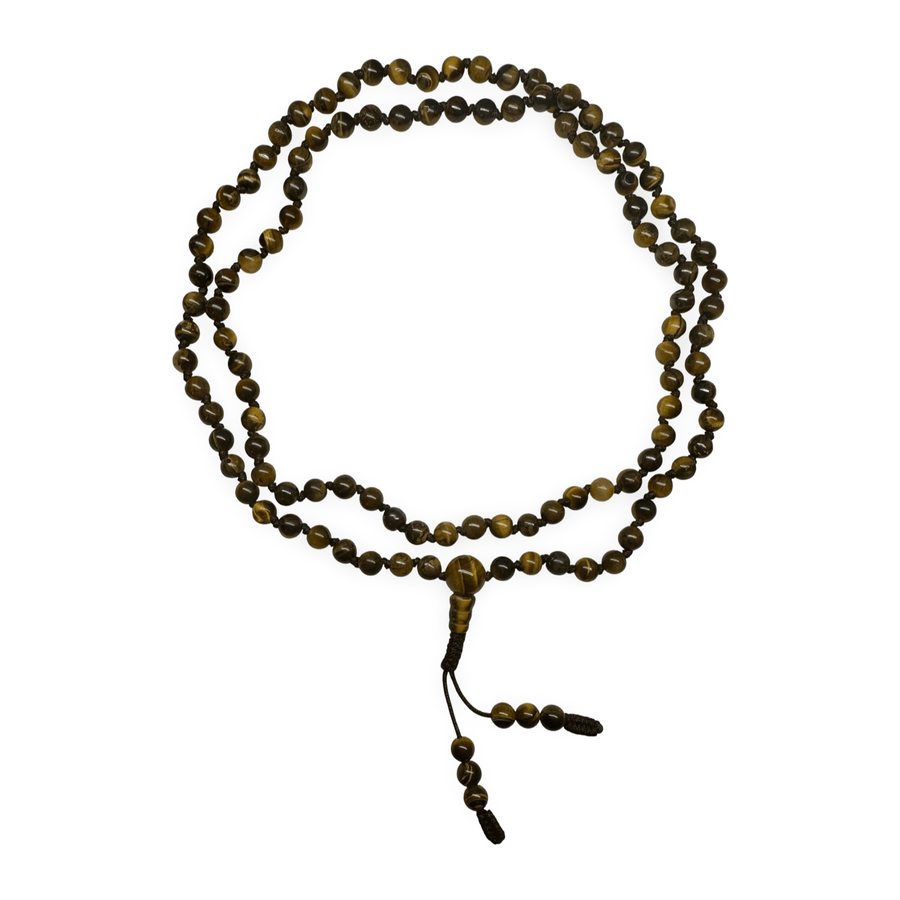 Geknüpfte Tigerauge - Mala, 6 mm - Atelier Tibet