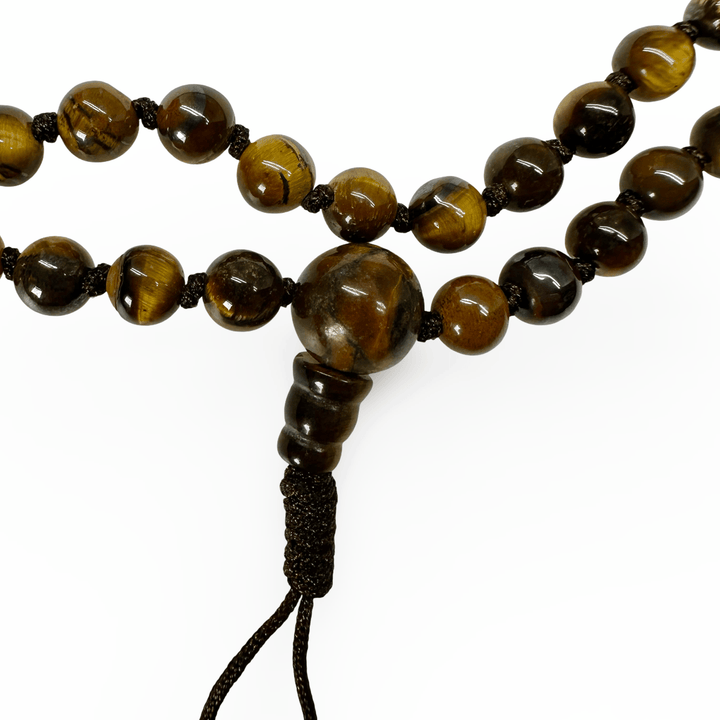 Geknüpfte Tigerauge - Mala, 6 mm - Atelier Tibet