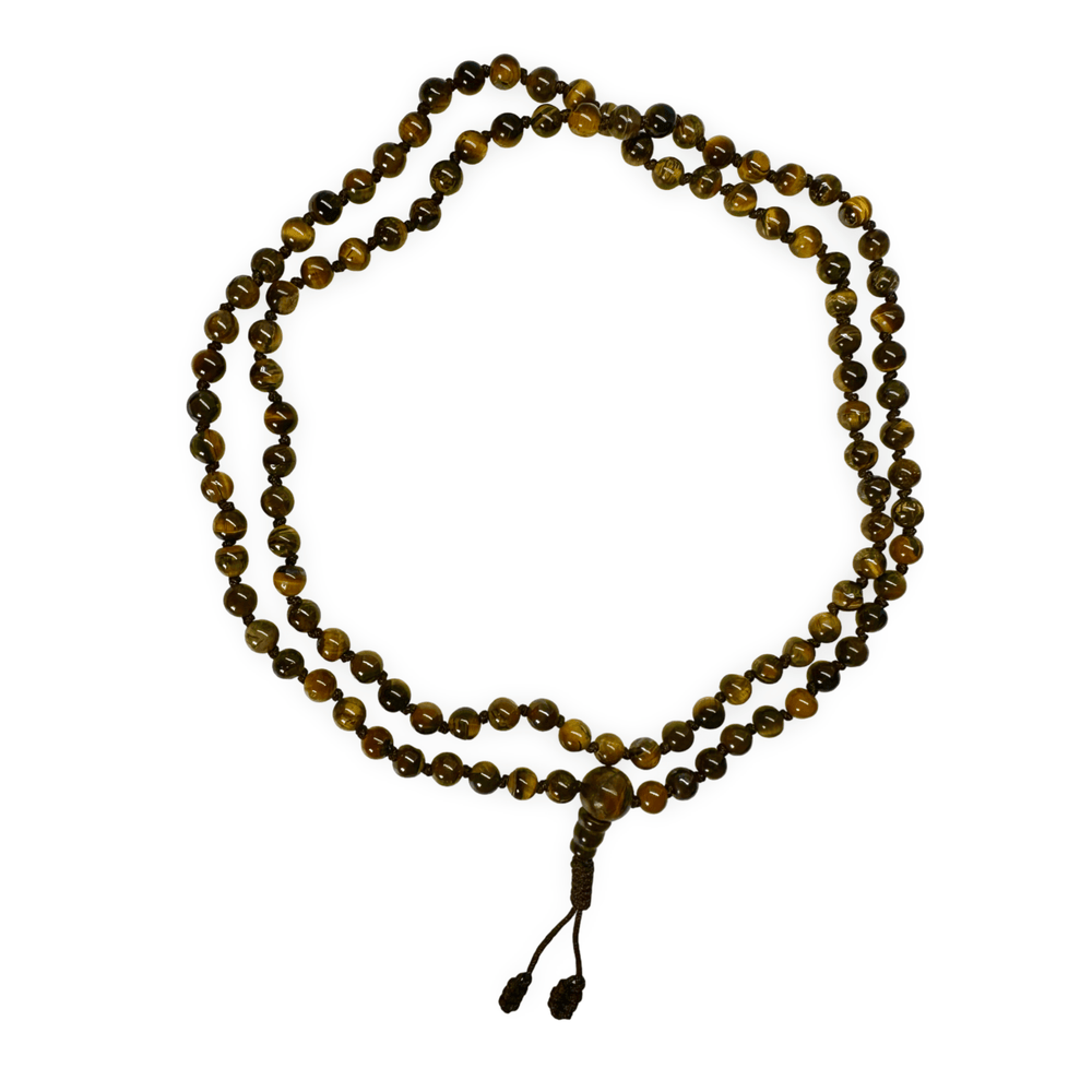 Geknüpfte Tigerauge - Mala, 6 mm - Atelier Tibet