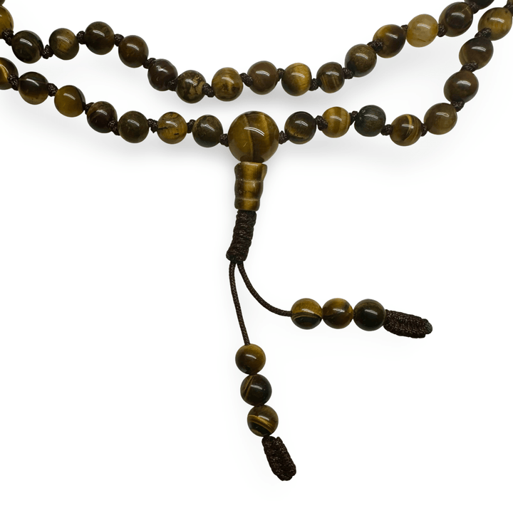 Geknüpfte Tigerauge - Mala, 6 mm - Atelier Tibet