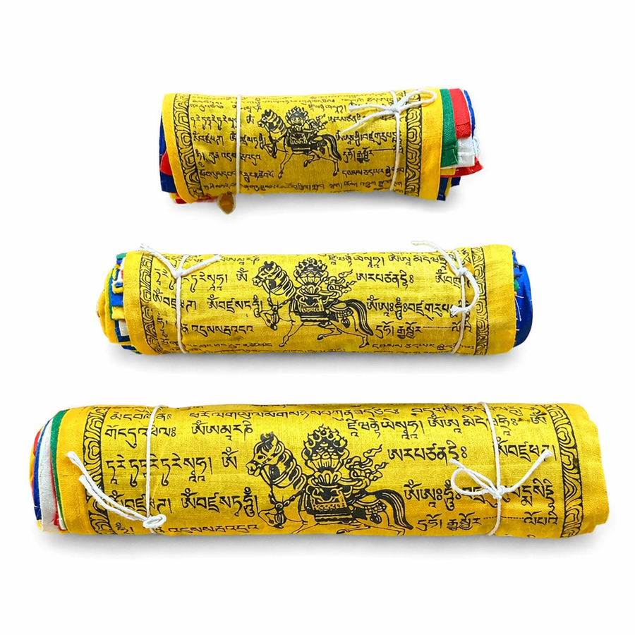 Gesäumte Tibetische Gebetsfahne - Atelier Tibet