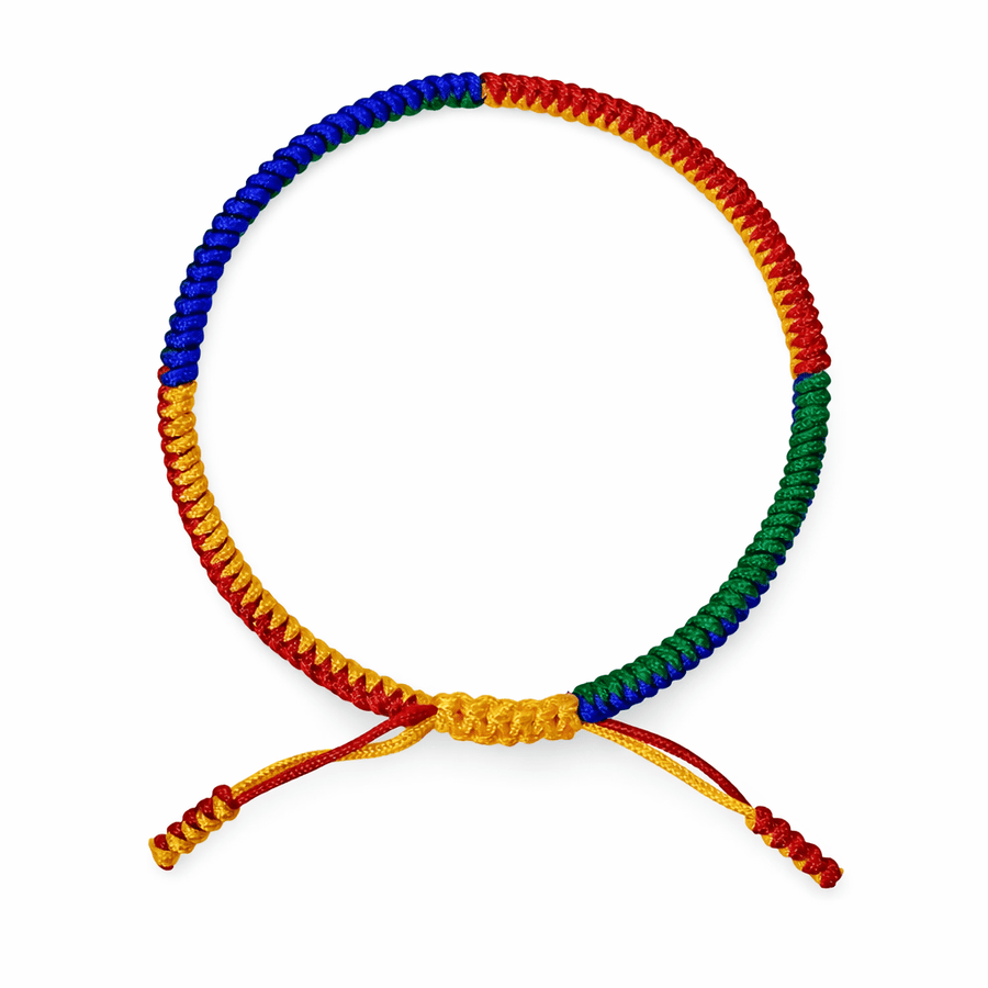 Glücks - Armband in den tibetischen Farben - Atelier Tibet