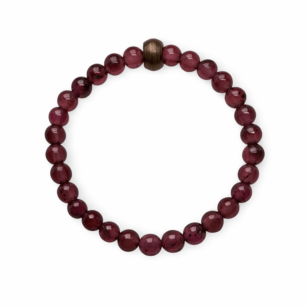 Granat Perlen Fingerring - Atelier Tibet