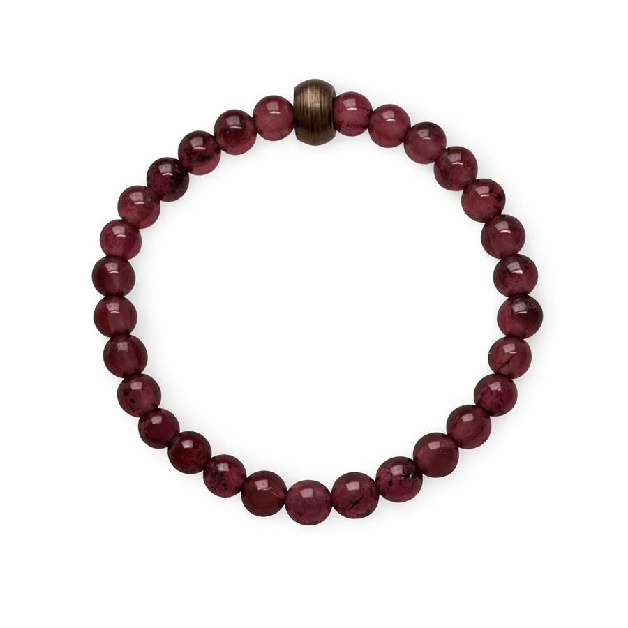 Granat Perlen Fingerring - Atelier Tibet