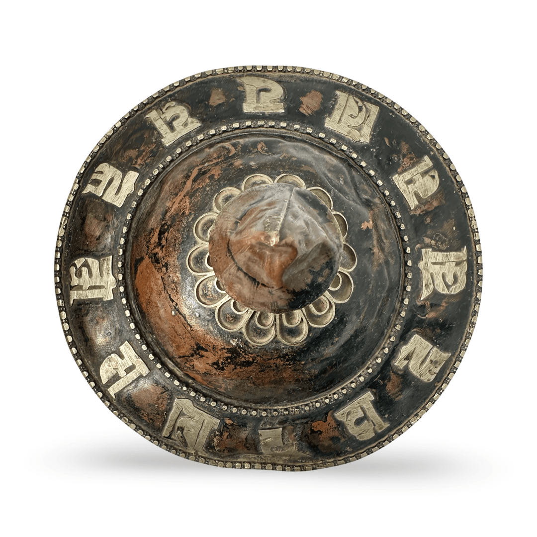 Grosse alte tibetische Hand - Gebetsmühle - Atelier Tibet