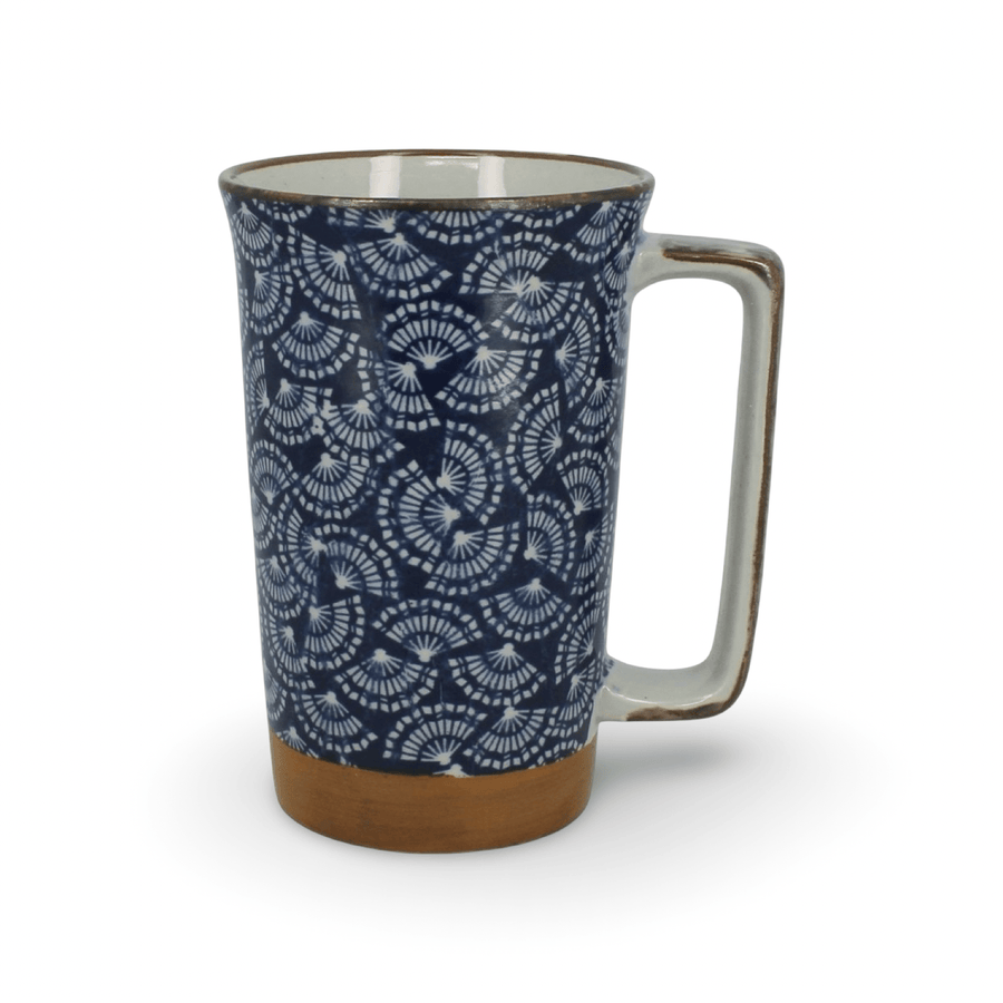 Grosse Teetasse (Mug) mit Fächer - Motiv - Atelier Tibet
