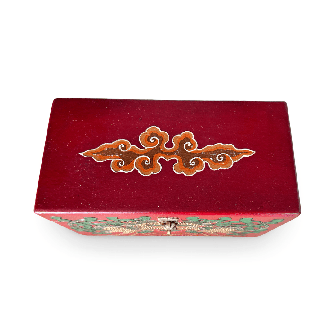 Grosse Tibetische «Cheppu» - Holzschatulle - Atelier Tibet