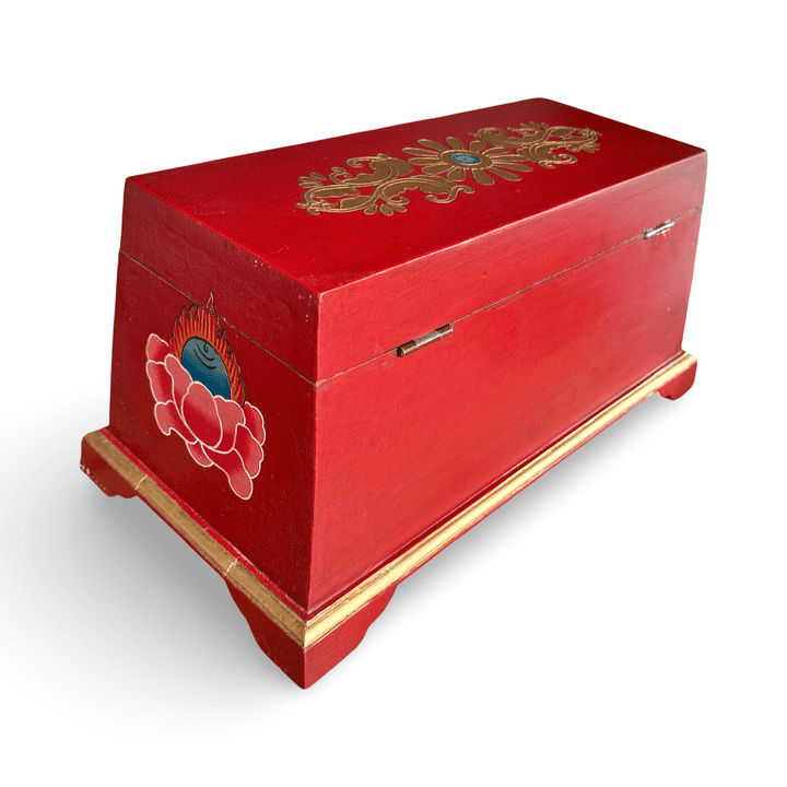 Grosse Tibetische Drachen - Holzschatulle - Atelier Tibet