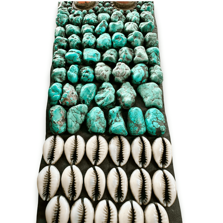 Grosser Himalaya - Perak mit Türkisen und rotem Achat - Atelier Tibet