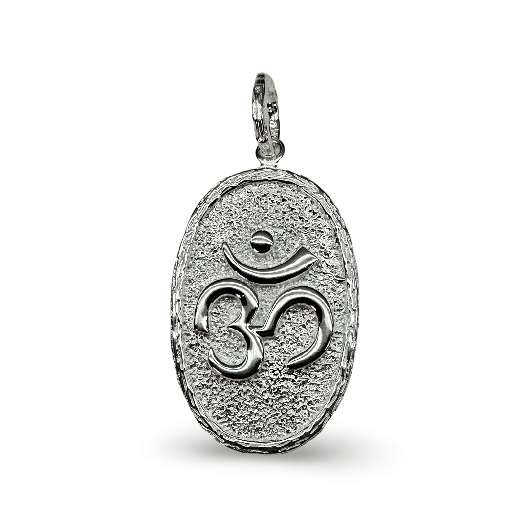Grosser OM ॐ - Anhänger aus Silber - Atelier Tibet