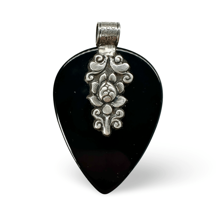 Grosser Onyx - Drachen - Anhänger - Atelier Tibet