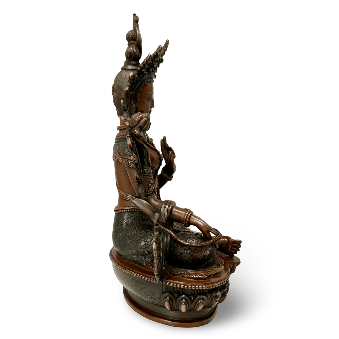 Grüne Tara Bronzestatue - Atelier Tibet