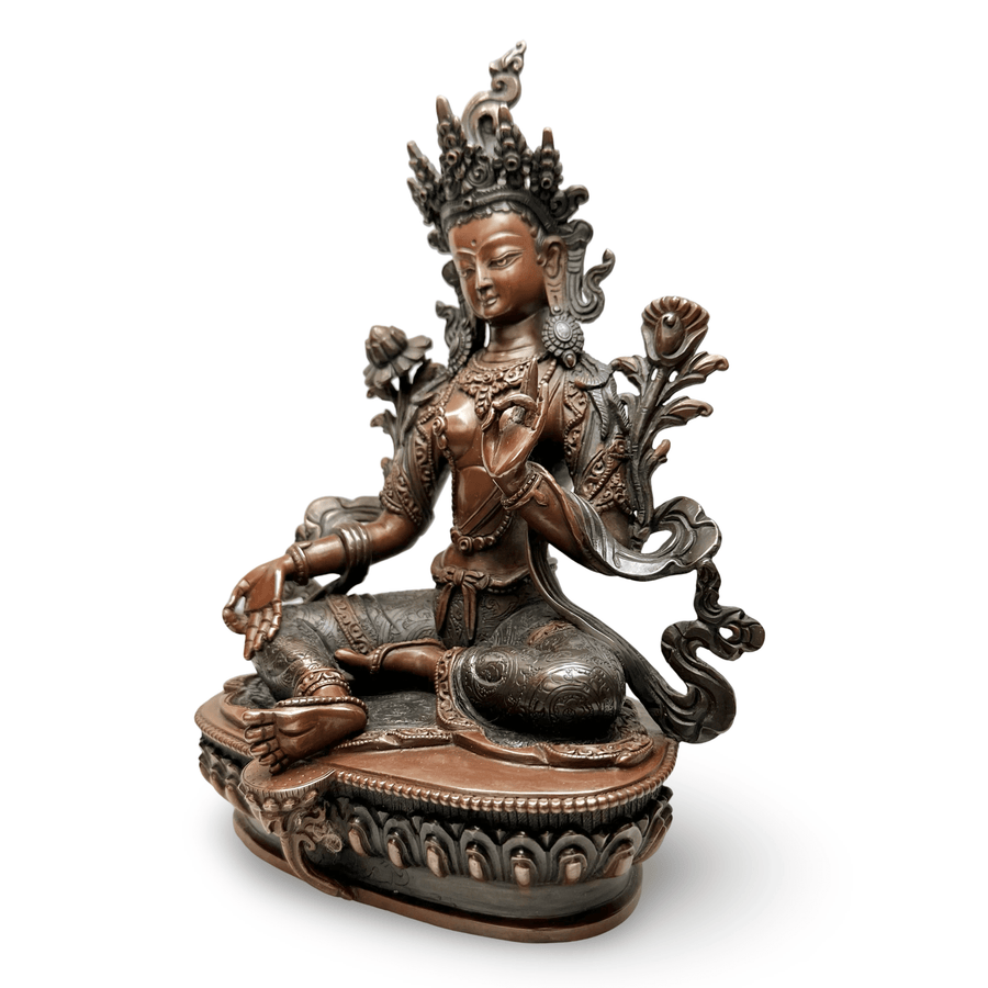 Grüne Tara Bronzestatue - Atelier Tibet