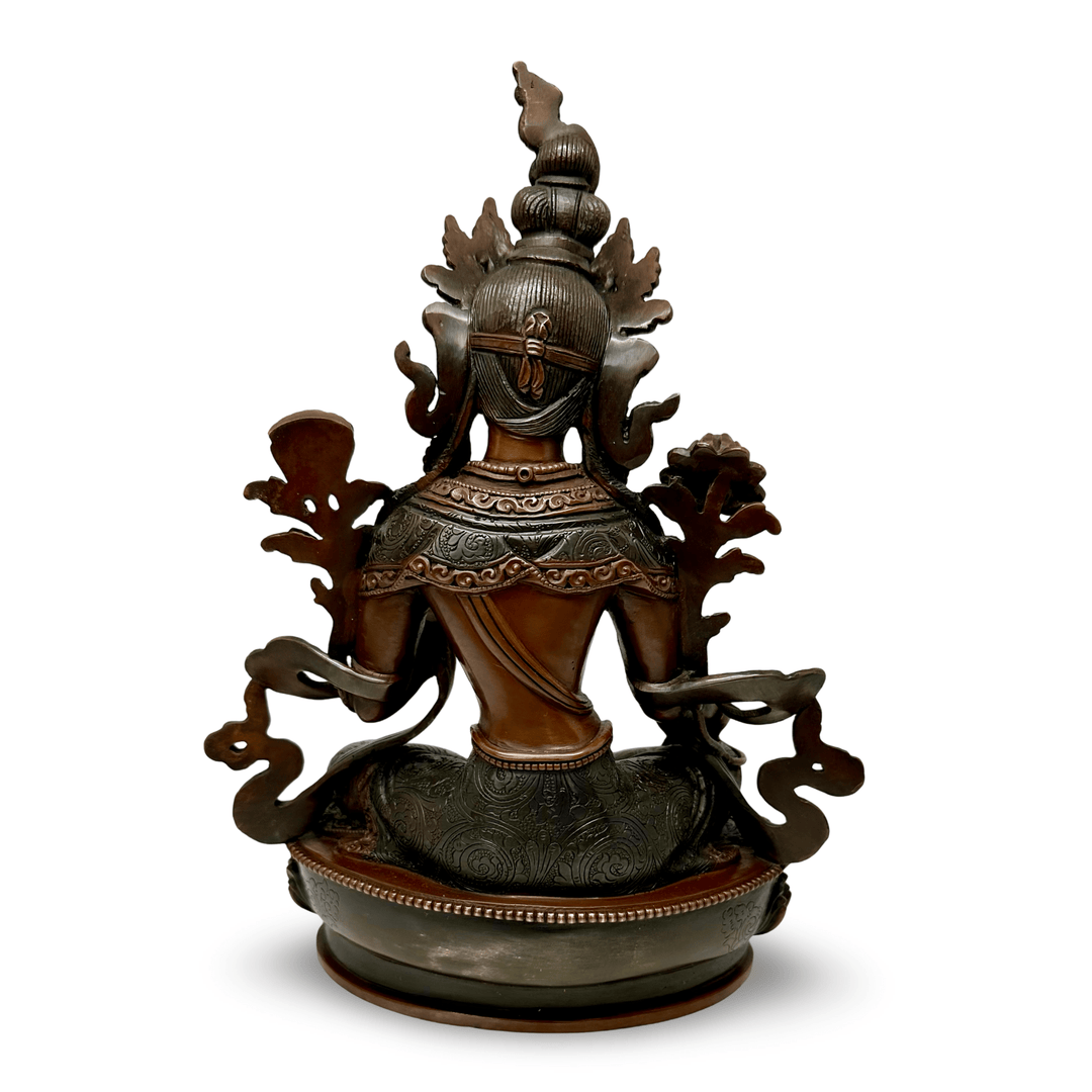 Grüne Tara Bronzestatue - Atelier Tibet