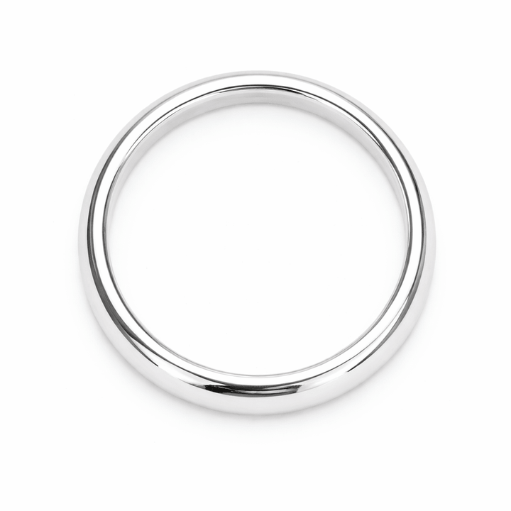 Halbrunder klassischer Silber - Ring - Atelier Tibet