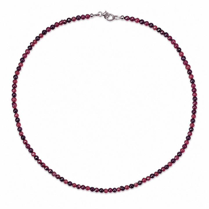 Halskette aus Amethyst und Turmalin - Atelier Tibet