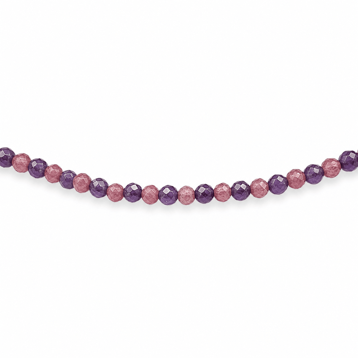 Halskette aus Amethyst und Turmalin - Atelier Tibet