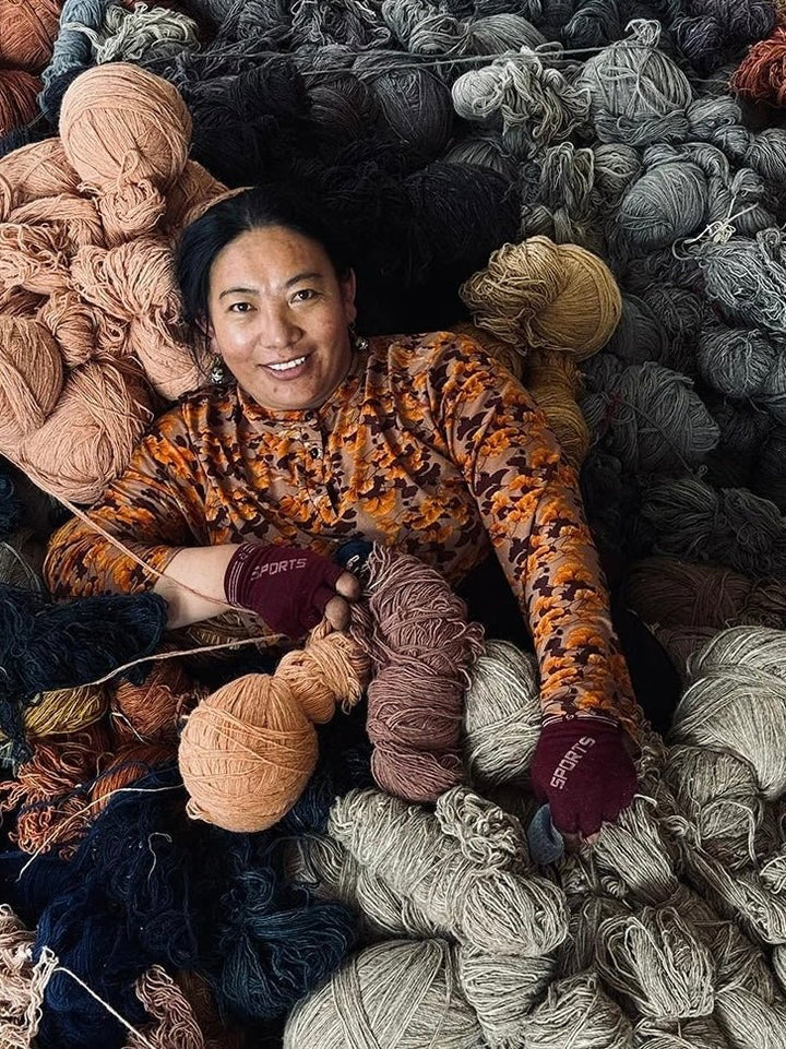 Handgeknüpfter Schneeleopard-Teppich · CHARU × Sayol - Atelier Tibet