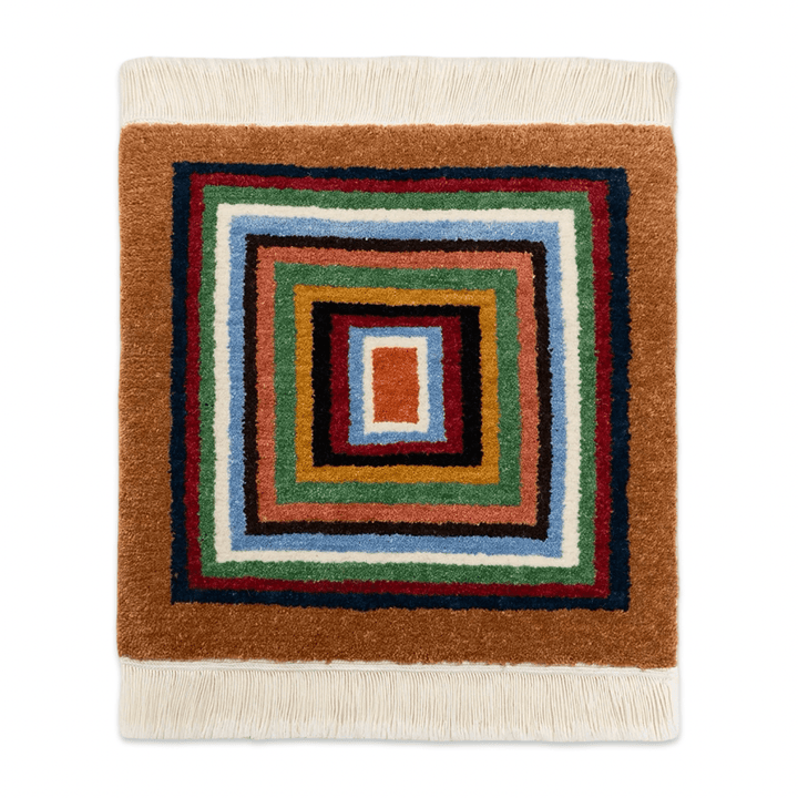 Handgeknüpfter Sitzteppich aus tibetischer Wolle · CHARU × Sayol - Atelier Tibet