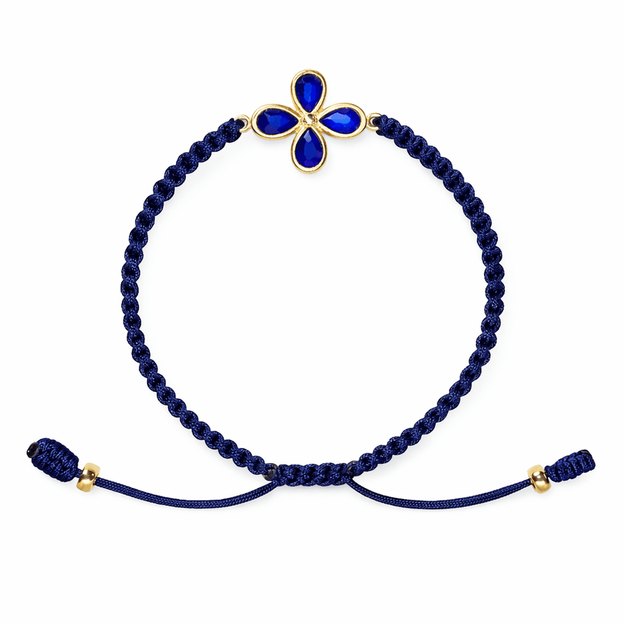 Handgeknüpftes Armband mit Lapis Lazuli - Atelier Tibet