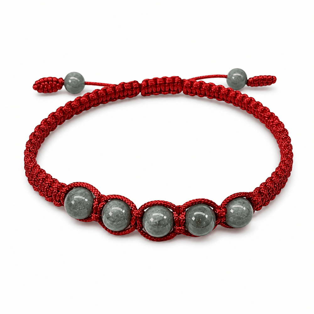Handgeknüpftes Jade-Armband - Atelier Tibet