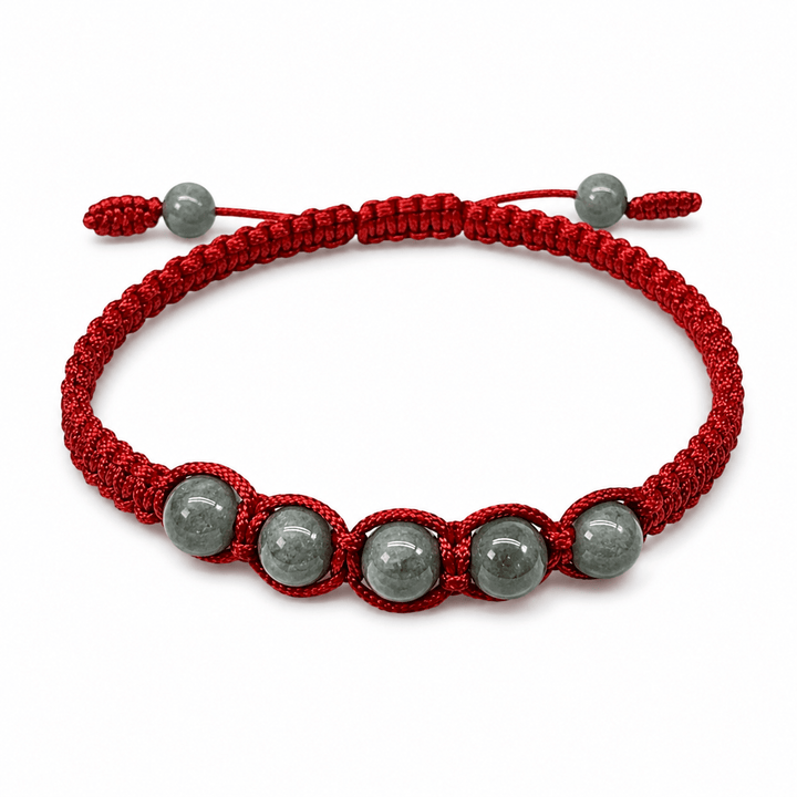Handgeknüpftes Jade-Armband - Atelier Tibet