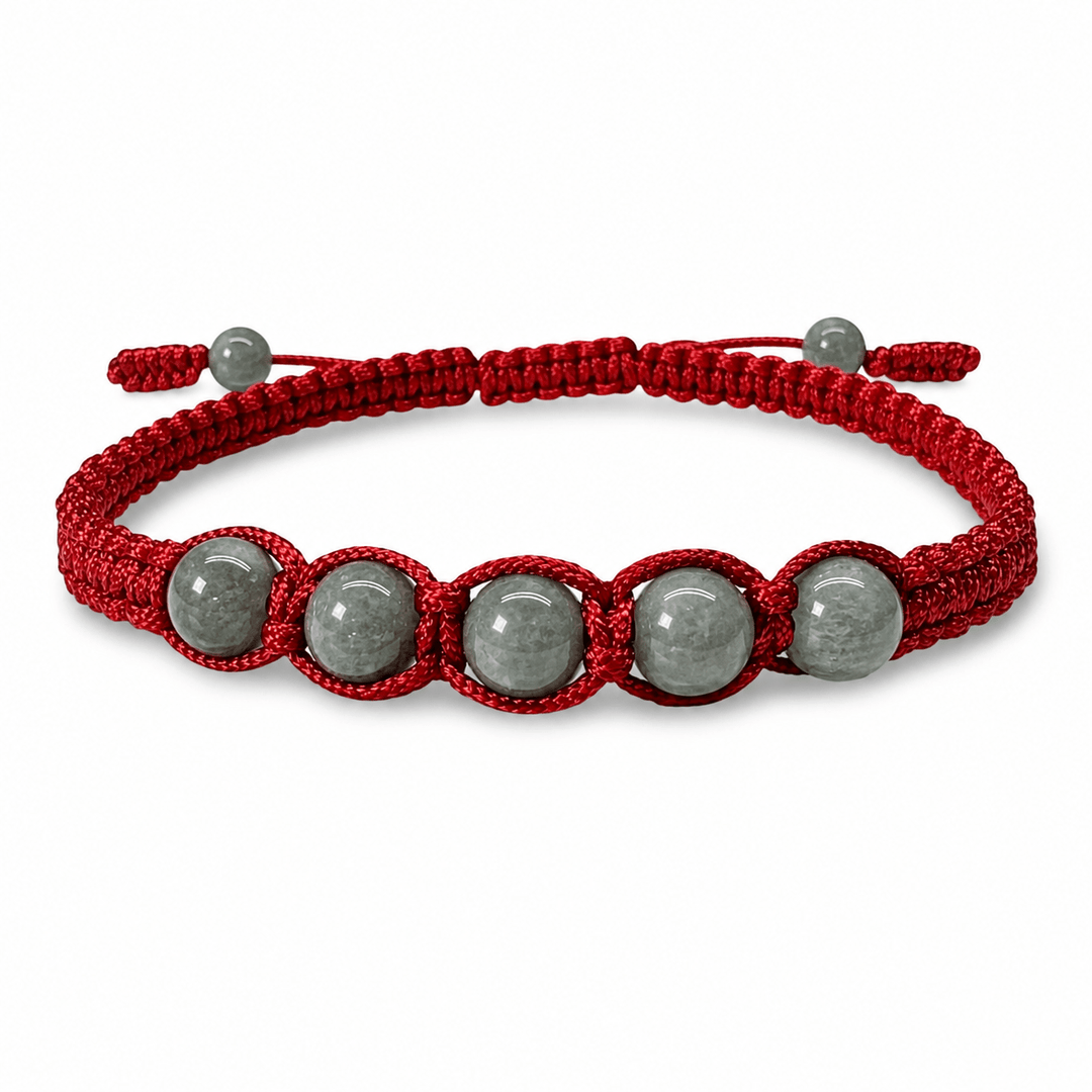 Handgeknüpftes Jade-Armband - Atelier Tibet