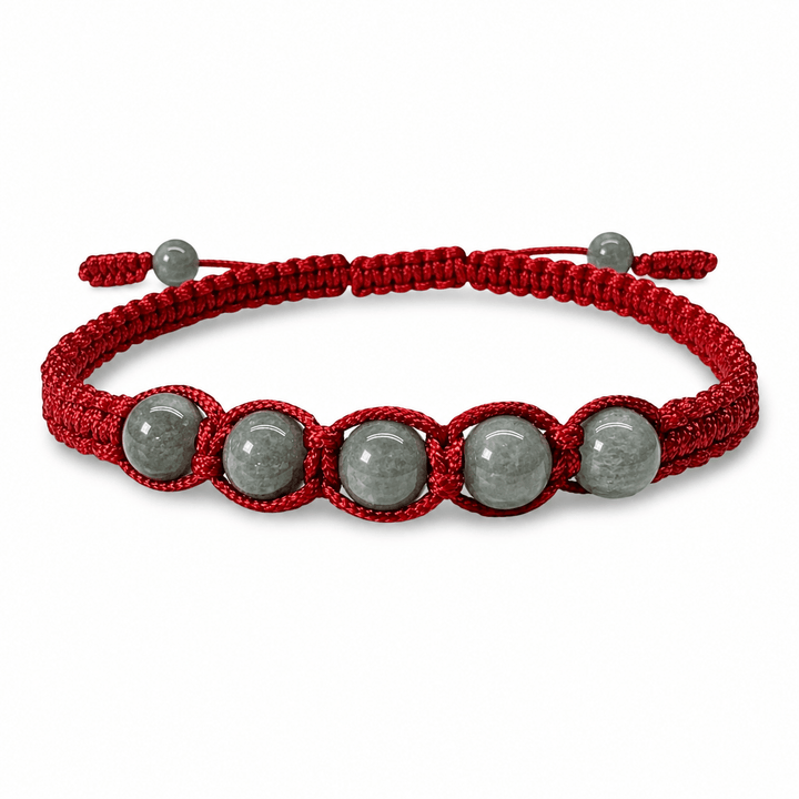Handgeknüpftes Jade-Armband - Atelier Tibet