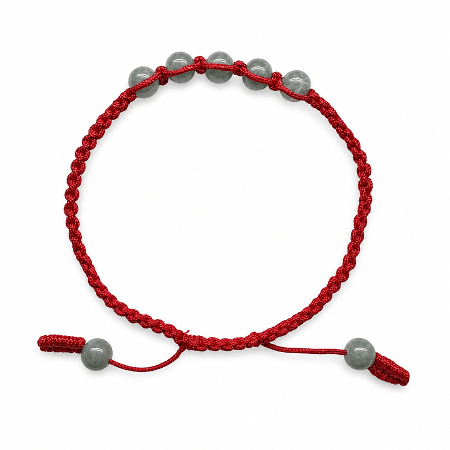 Handgeknüpftes Jade-Armband - Atelier Tibet