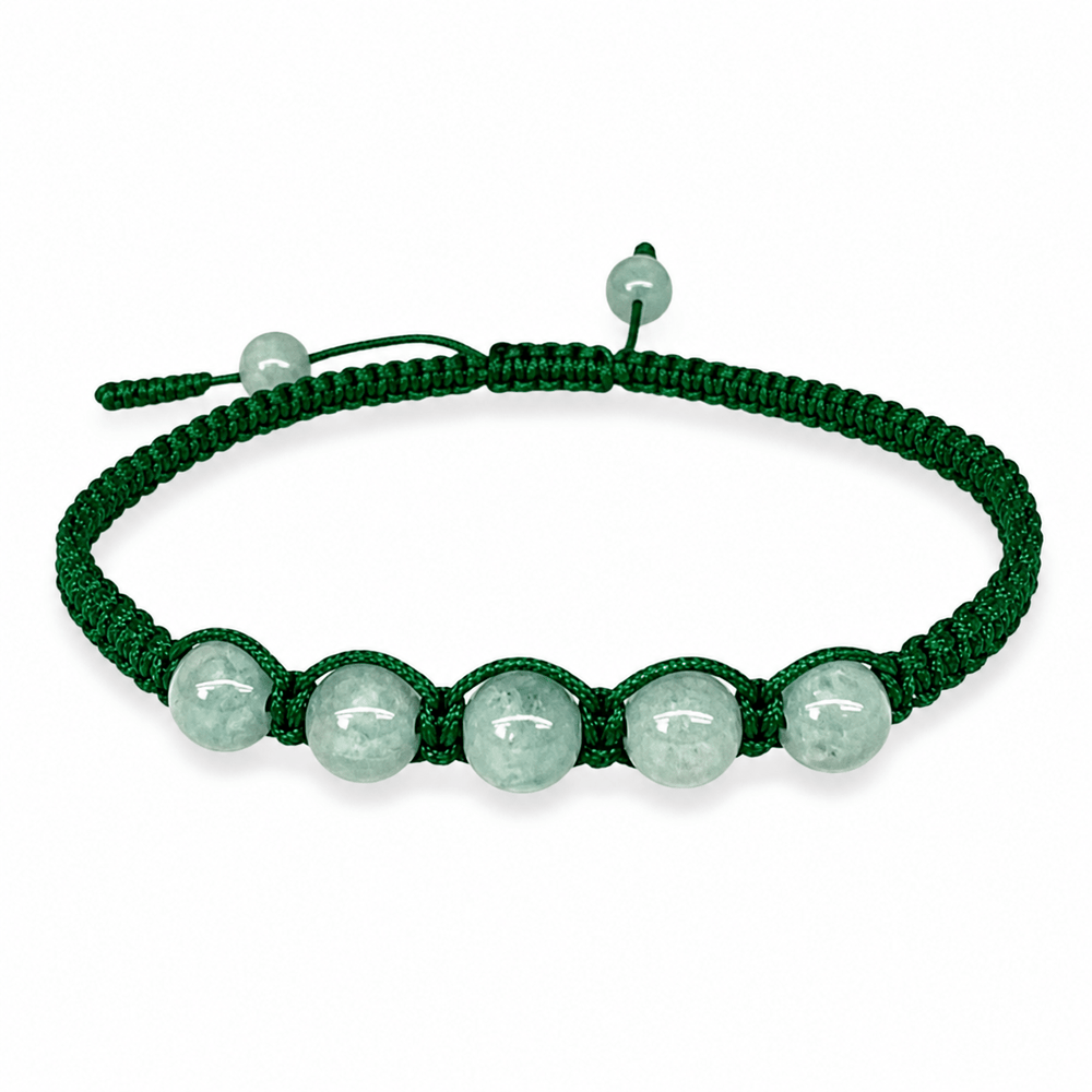 Handgeknüpftes Jade-Armband - Atelier Tibet